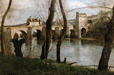 El Puente en Mantes de Jean Baptiste Camille Corot